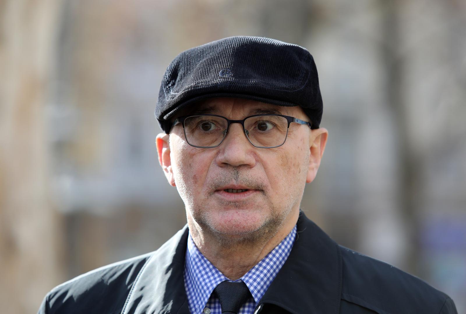 27.01.2021., Zagreb - Veljko Miljevic dao je izjavu za medije nakon sjednice vrhovnog suda o Zdravku Mamicu. Photo: Patrik Macek/PIXSELL