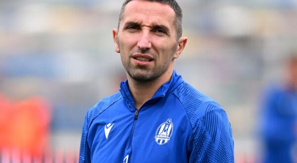 27.02.2024. Zagreb - Cetvrtfinalni susret SuperSport Hrvatskog nogometnog kupa: NK Lokomotiva - NK Osijek.  Marin Leovac. Photo: Marko Lukunic/PIXSELL
