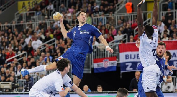 27.03.2024., Arena Zagreb, Zagreb - Machineseeker EHF Liga prvaka, osmina finala, RK PPD Zagreb - Montpellier HB. Zvonimir Srna Photo: Luka Stanzl/PIXSELL