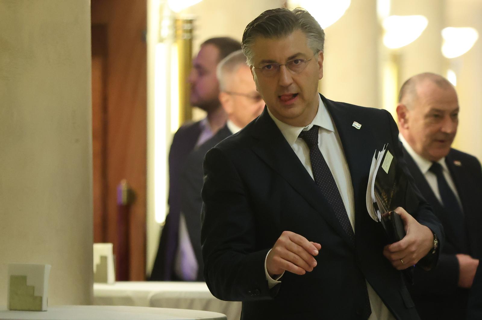 28.03.2024., Zagreb - U hotelu Westin odrzana je sjednica Predsjednistva HDZ-a. Andrej Plenkovic Photo: Sanjin Strukic/PIXSELL