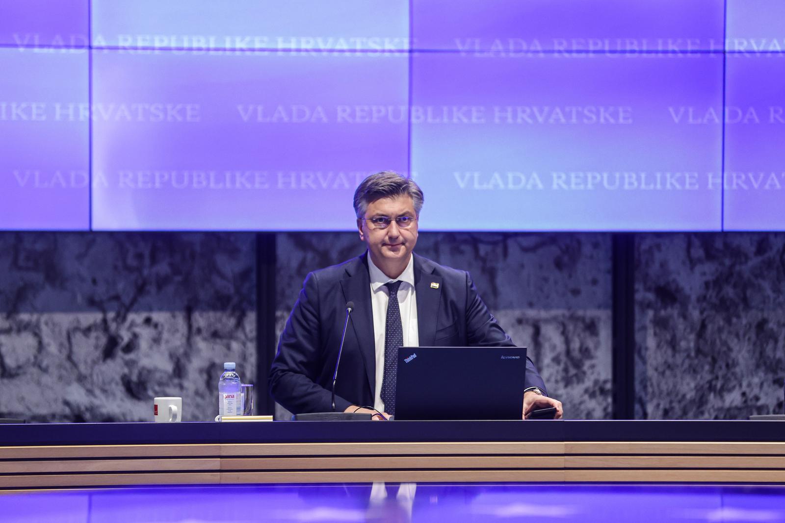 29.02.2024., Zagreb - 289. sjednica Vlade u Nacionalnoj i sveucilisnoj knjiznici. predsjednik Vlade RH Andrej Plenkovic. Photo: Luka Stanzl/PIXSELL