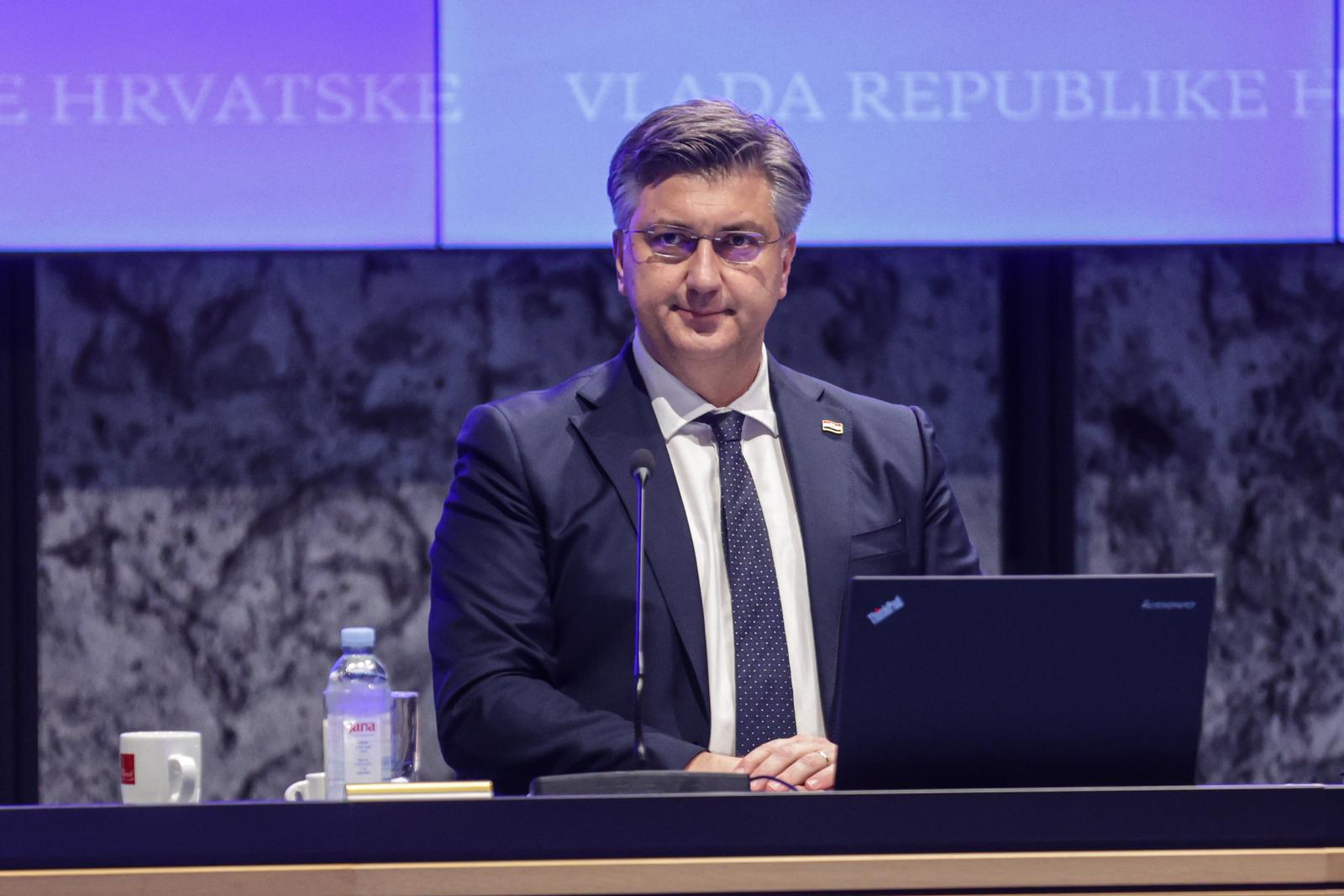 29.02.2024., Zagreb - 289. sjednica Vlade u Nacionalnoj i sveucilisnoj knjiznici. predsjednik Vlade RH Andrej Plenkovic. Photo: Luka Stanzl/PIXSELL