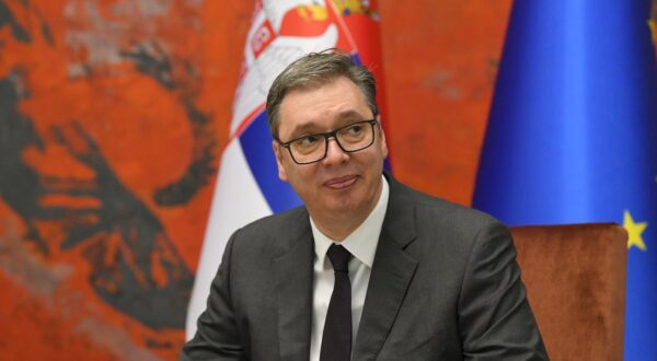 29, February, 2024, Belgrade - Official visit of the President of the Central African Republic Fosten Arkansas Tuadero to the Republic of Serbia - meeting between the President of the Republic of Serbia and the President of the Central African Republic. Aleksandar Vucic.    

29, februar, 2024, Beograd - Zvanicna poseta predsednika Centralnoafricke Republike Fostena Arkanza Tuadera Republici Srbiji - sastanak predsednika Republike Srbije i predsednika Centralnoafricke Republike.     Photo: R.Z./ATAImages/PIXSELL