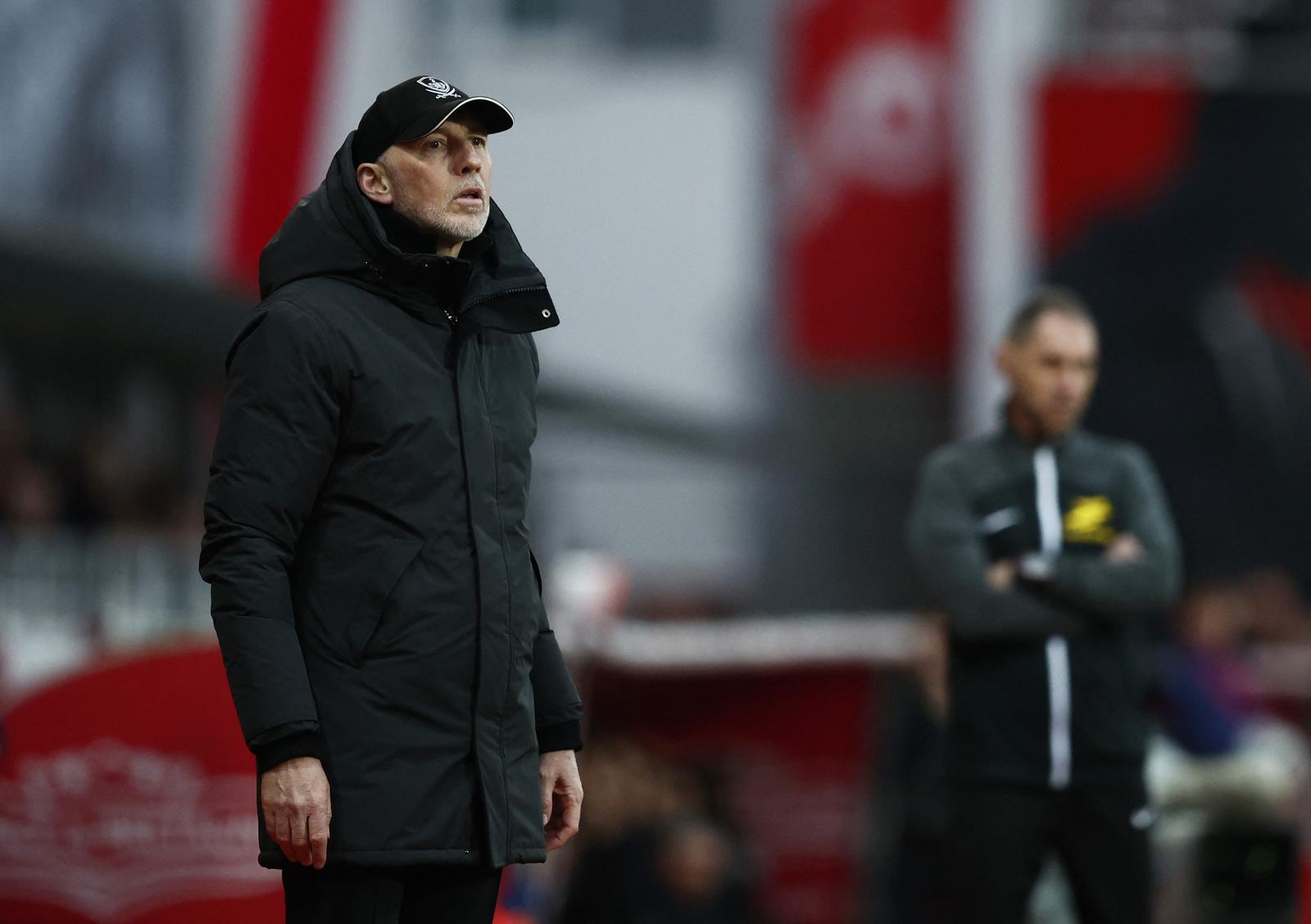 Soccer Football - Ligue 1 - Brest v Nice - Stade Francis-Le Ble, Brest, France - February 4, 2024 Brest coach Eric Roy REUTERS/Stephane Mahe Photo: STEPHANE MAHE/REUTERS