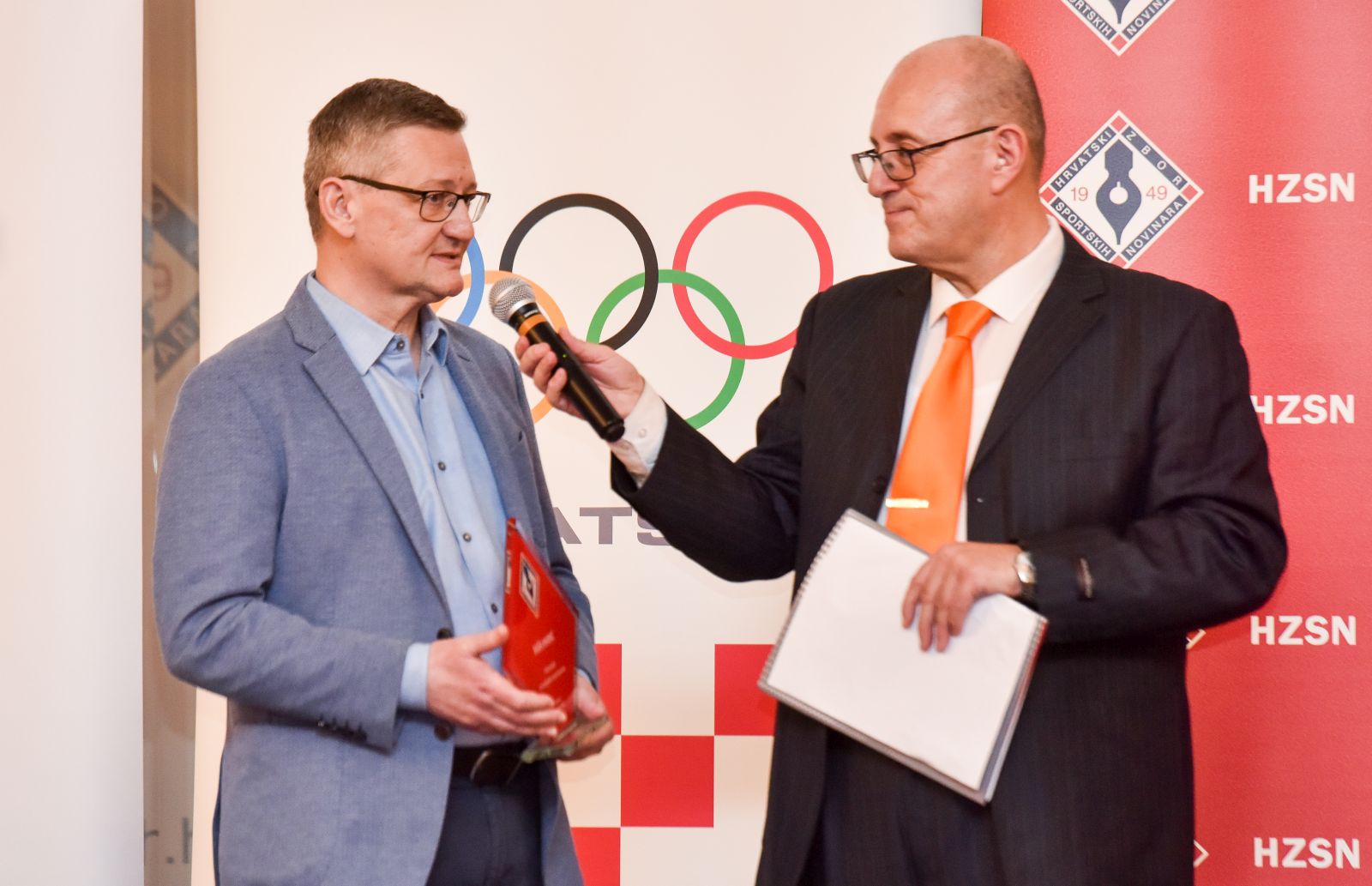 04.03.2024., Zagreb - Dodjela nagrade Zbora sportskih novinara Sasi Maricu sa Radio Nacionala. 

Photo Sasa ZinajaNFoto