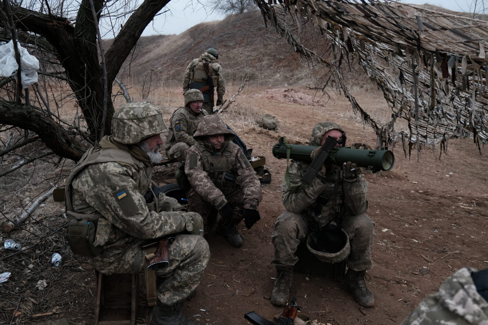 epa11222859 Ukrainian recruist receives training at an undisclosed location in the Donetsk region to complete their formation as infantrymen of Ukraine's 22nd Army Brigade, Donetsk, Ukraine, 15 March 2024. The training lasts several months and recruits are instructed in combat medicine, handling of small arms, RPGs and BMP-1 type armoured vehicles, among other training. The Ukrainian Army is currently seeking to enlist 350,000 new soldiers to replace those who have been fighting for more than two years after Russian troops entered Ukrainian territory in February 2022, starting a conflict that has provoked destruction and a humanitarian crisis.  EPA/Maria Senovilla
