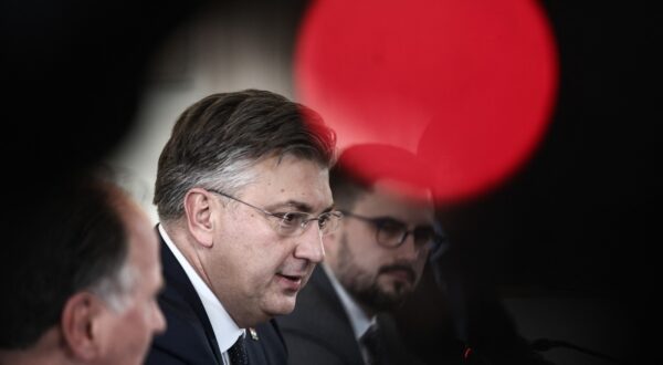 Meeting of the Prime Minister, Kyriakos Mitsotakis, with the Prime Minister of Croatia, Andrej Plenkovic,, at the Maximos Palace in Athens, Greece, on on Feb. 9, 2024 /,Image: 845015762, License: Rights-managed, Restrictions: Greece Out, Model Release: no, Credit line: Dimitris Kapantais / AFP / Profimedia