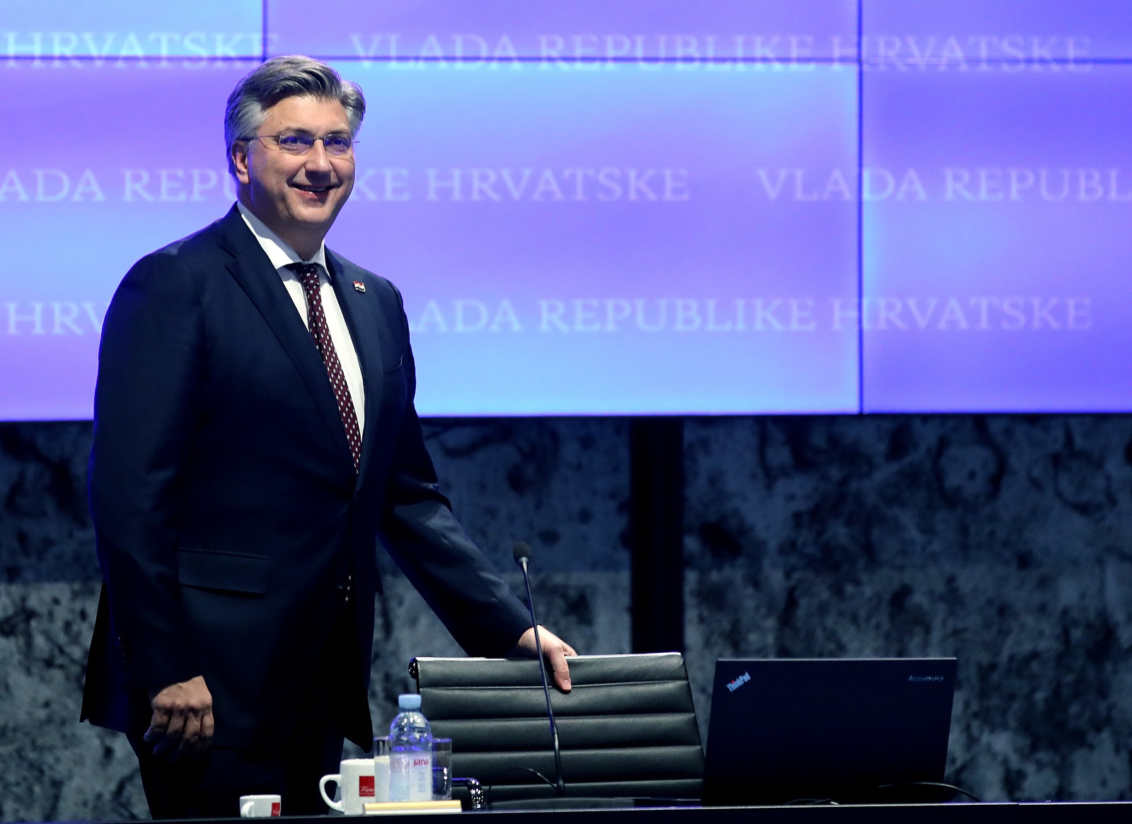 Zagreb, 08.03.2024. - Sjednica Vlade Republike Hrvatske. Na fotografiji premijer Andrej Plenkoviæ. foto HINA/ Lana SLIVAR DOMINIÆ/ lsd