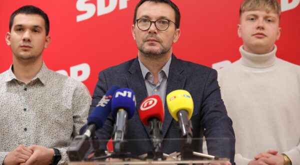 10.03.2024., Zagreb - Konferencija za medije Arsena Bauka u SDP-u. Photo: Tomislav Miletic/PIXSELL
