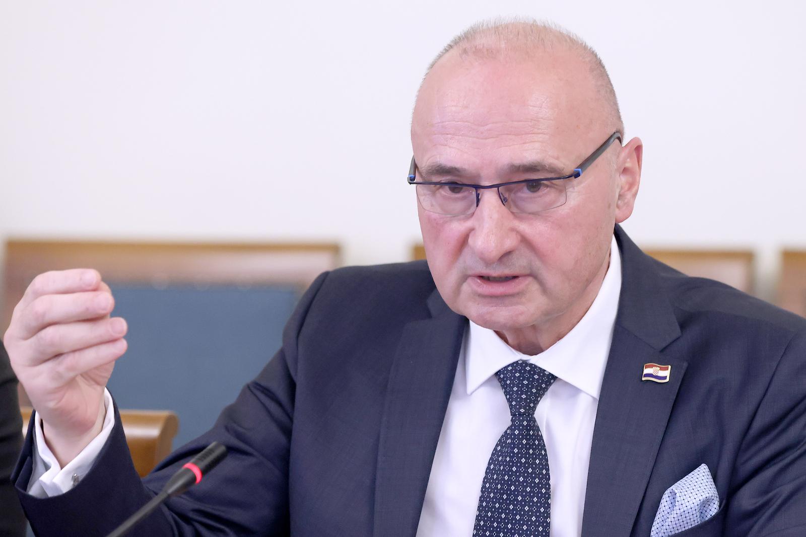 28.02.2024., Zagreb - Na sjednici Odbora za vanjsku politiku ministar vanjski i europskih poslova Gordan Grlic Radman govorio je o temi „Proces pristupanja Republike Hrvatske Organizaciji za gospodarsku suradnju i razvoj (OECD)“
 Photo: Patrik Macek/PIXSELL