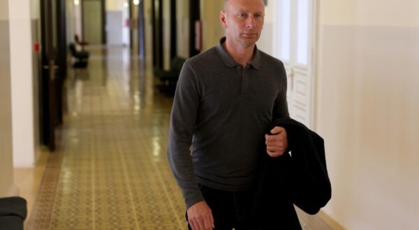 26.03.2024., Osijek - Na Zupanijskom sudu u Osijeku nastavljeno je sudjenje braci Mamic i drugima. Kristijan Polovanec Photo: Borna jaksic/PIXSELL