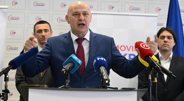 27.3.2024., Zagreb - U prostorijama Domovinskog pokreta odrzana je konferencija za medije, te potpisan koalicijski sporazum izmedju Domovinskog pokreta istranaka Pravo i pravda, Zelene liste, Demokratski HSS, Blok za Hrvatsku i stranke Agrameri. Photo: Davorin Visnjic/PIXSELL