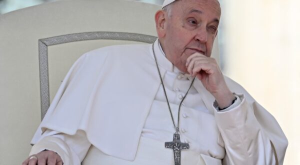 Pope Francis presides the weekly general audience on March 20, 2024 at St Peter's square in The Vatican.,Image: 858186974, License: Rights-managed, Restrictions: , Model Release: no, Credit line: Filippo MONTEFORTE / AFP / Profimedia