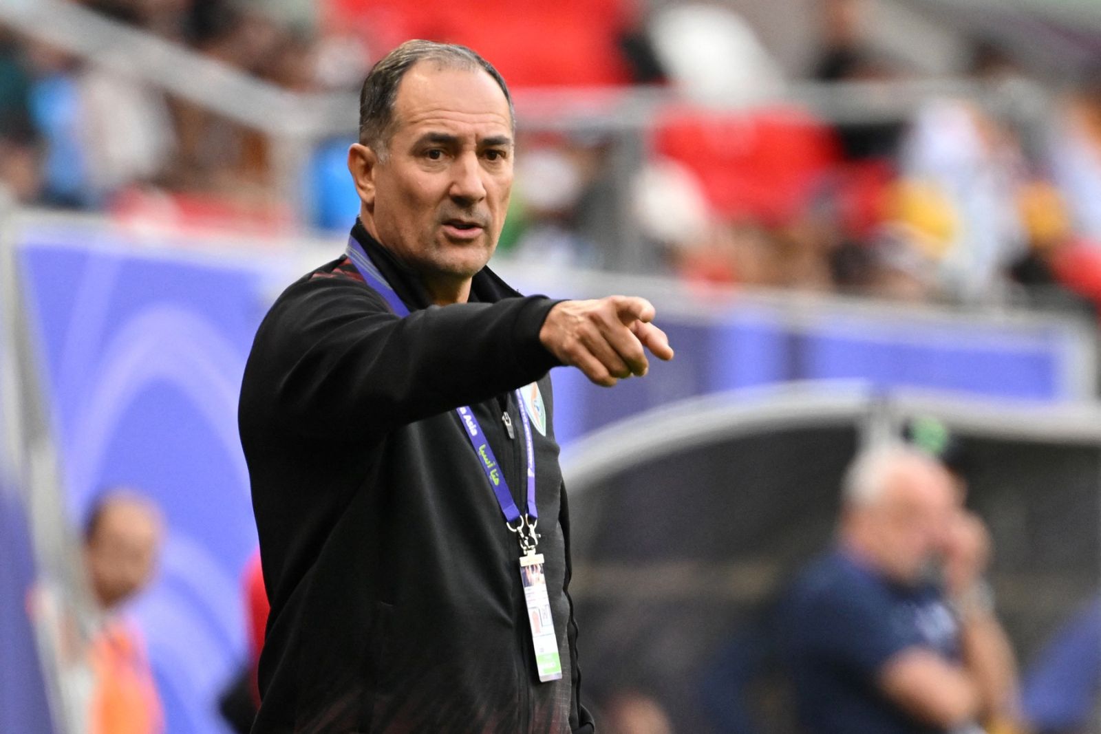 India's Croatian coach Igor Stimac gestures to his team players during the Qatar 2023 AFC Asian Cup Group B football match between Australia and India at the Ahmad bin Ali Stadium in Al-Rayyan, west of Doha on January 13, 2024.,Image: 836589353, License: Rights-managed, Restrictions: , Model Release: no, Credit line: HECTOR RETAMAL / AFP / Profimedia