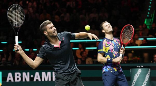 Nikola Mektic of Croatia, Wesley Koolhof of Netherlands, Winners Final Men's Double during the ABN Amro Open 2024, ATP 500 tennis tournament on February 18, 2024 in Rotterdam, Netherlands - Photo Laurent Lairys/ DPPI,Image: 848250830, License: Rights-managed, Restrictions: Hungary Out, Model Release: no, Credit line: Laurent Lairys / AFP / Profimedia