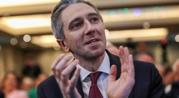 Simon Harris applauds during the Fine Gael convention at the Sheraton Hotel in Athlone, central Ireland on March 24, 2024, before being declared leader and de facto prime minister-in-waiting. Irish prime minister-in-waiting Simon Harris' takes over following the shock resignation of predecessor Leo Varadkar on Wednesday, a move pundits described as a "political earthquake" in the EU member.,Image: 859252255, License: Rights-managed, Restrictions: , Model Release: no, Credit line: Paul Faith / AFP / Profimedia