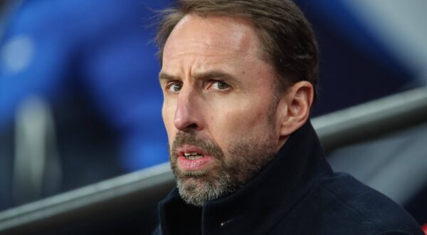 International Friendly, Länderspiel, Nationalmannschaft England v Belgium Gareth Southgate manager of England looks on during the International Friendly match England vs Belgium at Wembley Stadium, London, United Kingdom, 26th March 2024 Photo by London Wembley Stadium Greater London United Kingdom Copyright: xGarethxEvans/NewsxImagesx,Image: 859821842, License: Rights-managed, Restrictions: Credit images as "Profimedia/ IMAGO", Model Release: no, Credit line: Gareth Evans/News Images / imago sportfotodienst / Profimedia