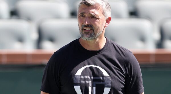 (FILES) - Coach Goran Ivanisevic watches Novak Djokovic of Serbia train in preparation for the BNP Paribas Open at Indian Wells Tennis Garden on March 05, 2024 in Indian Wells, California.   Novak Djokovic and Goran Ivanisevic are to go their separate ways, the tennis world number one announced on March 27, 2024, ending a five-year association which yielded 12 Grand Slams.,Image: 859976802, License: Rights-managed, Restrictions: , Model Release: no, Credit line: MATTHEW STOCKMAN / AFP / Profimedia