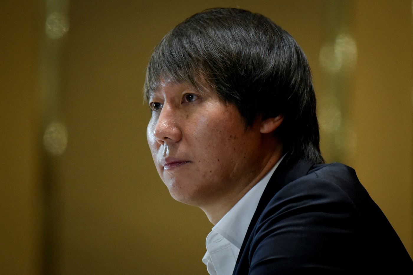 (FILES) Li Tie, the head coach of China men's national football team, attends a press conference in Beijing on January 5, 2020. Former China coach and ex-Everton midfielder Li Tie went on trial on March 28, 2024 on allegations of bribery, state media said, part of a broader crackdown on corruption in football in the country.,Image: 860255386, License: Rights-managed, Restrictions: , Model Release: no, Credit line: WANG Zhao / AFP / Profimedia