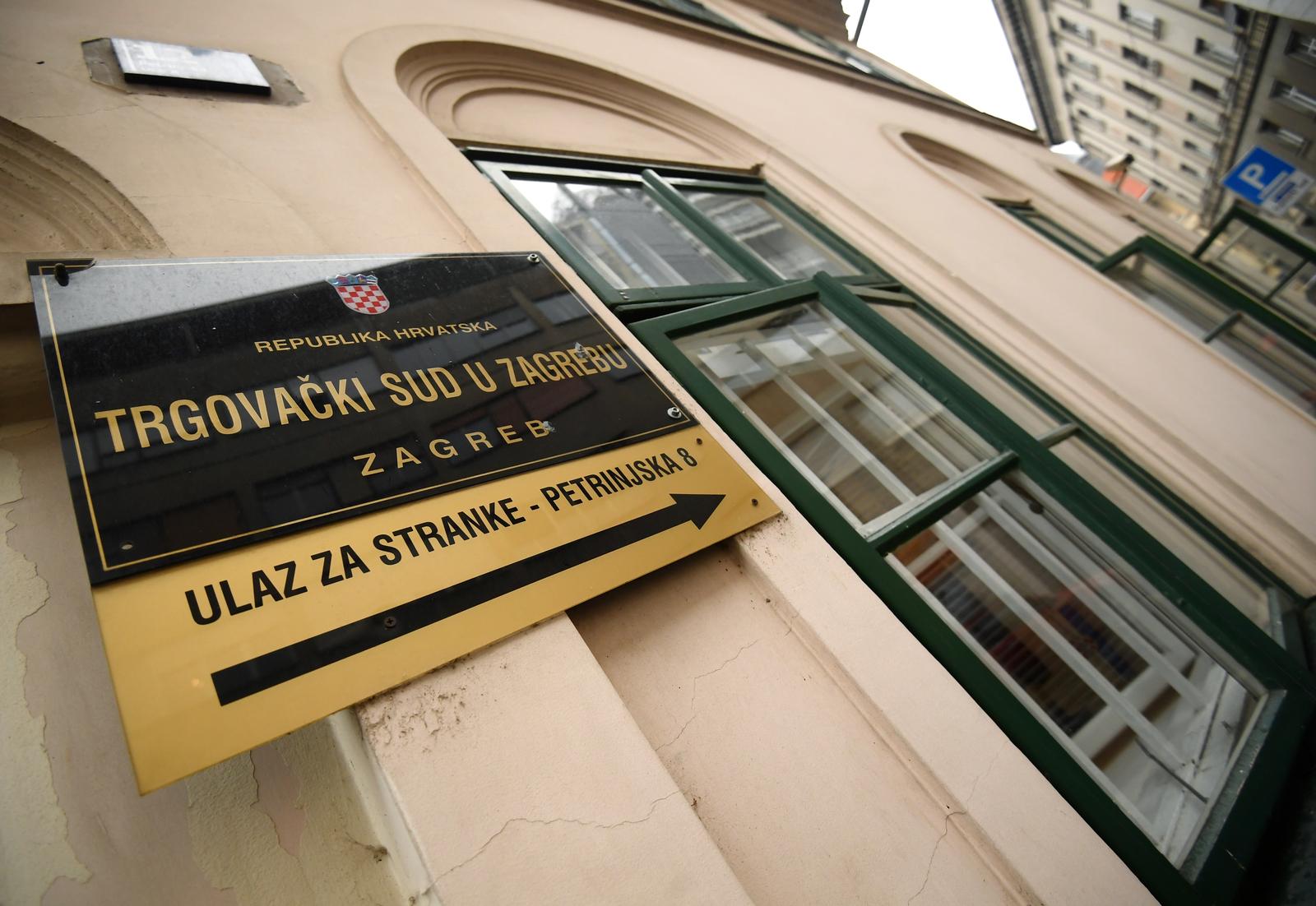 17.02.2021., Zagreb - Zgrada Trgovackog suda u Zagrebu.rPhoto: Marko Lukunic/PIXSELL