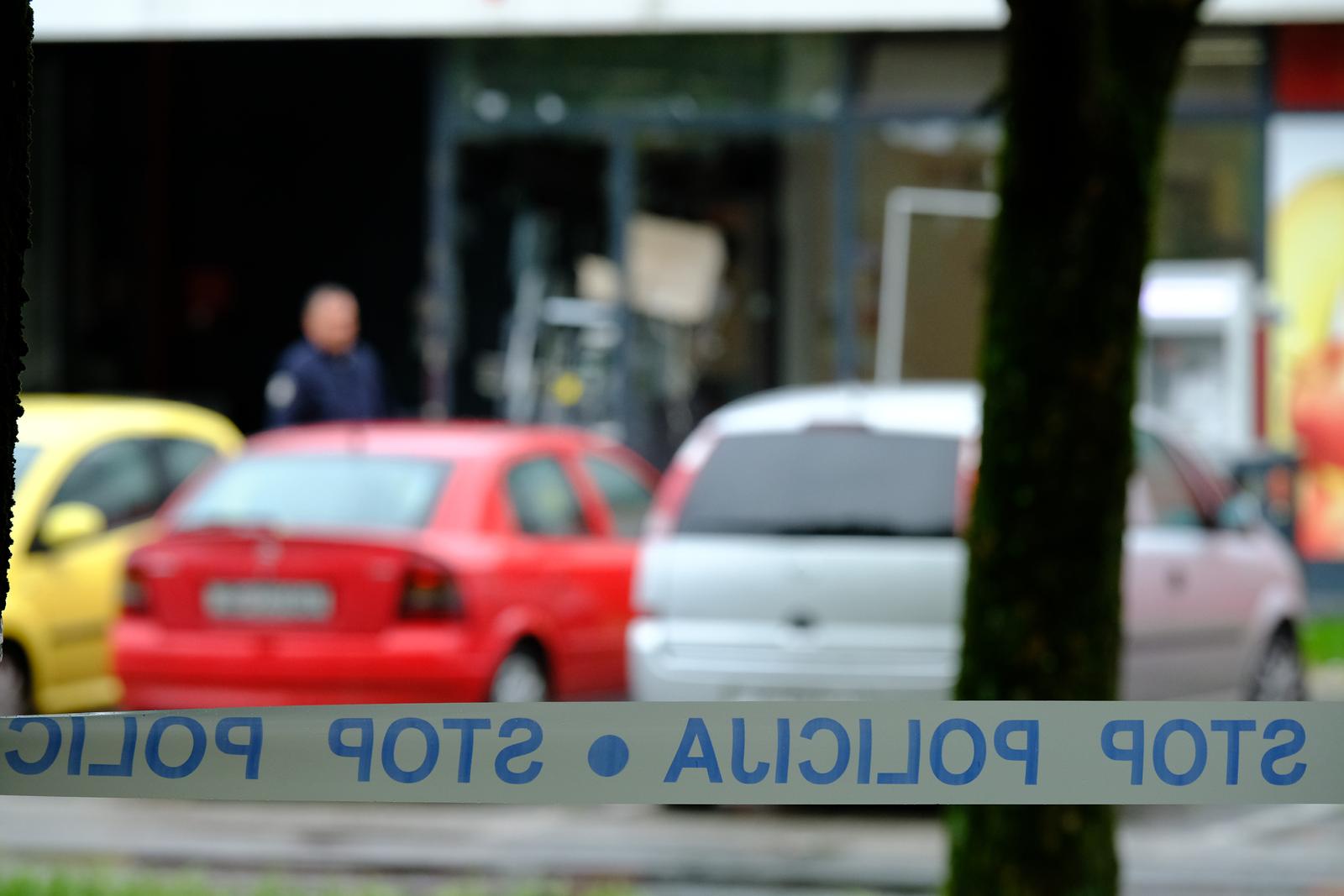 30.05.2022., Zagreb - Oko 4:30 ujutro u zagrebackom naselju Sopot, izazivanjem eksplozije ostecen je bankomat. Ocevid je u tijeku. Photo: Slaven Branislav Babic/PIXSELL