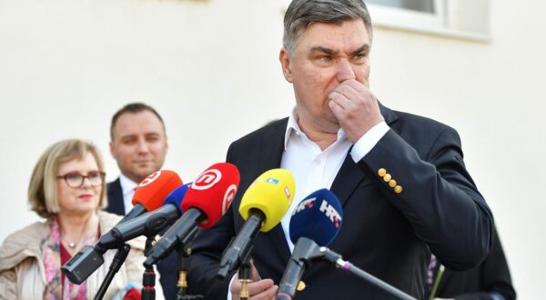 19.03.2024., Ludbreg - Predsjednik RH Zoran Milanovic dao je izjavu medijima nakon svecane sjednice Gradskom vijeca Grada Ludbrega. Photo: Vjeran Zganec Rogulja/PIXSELL