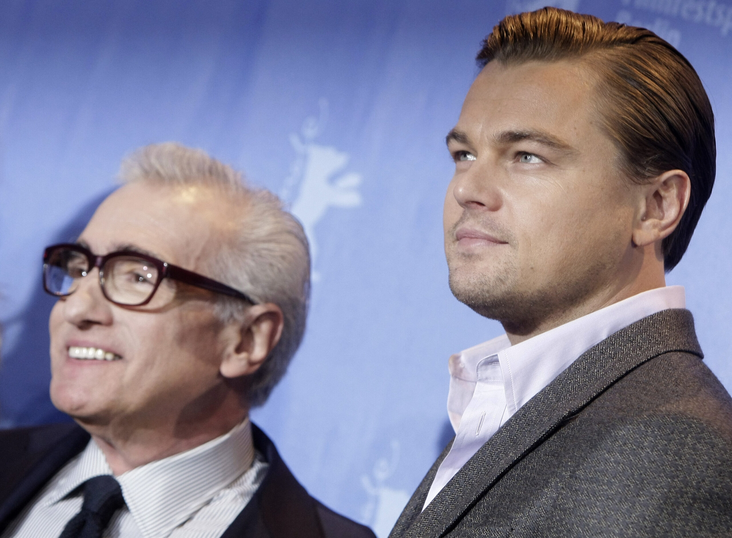 U.S. director Martin Scorsese and U.S. actor Leonardo DiCaprio pose at the photo call for the film 'Shutter Island' at the International Film Festival Berlinale in Berlin, Germany, Saturday, Feb. 13, 2010. (AP Photo/Markus Schreiber)