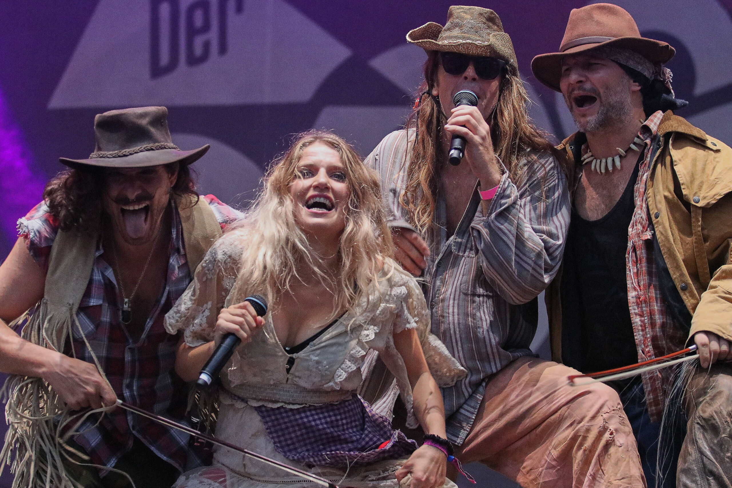 Rednex beim 90erOlymp am 19.08.2022 Berlin Strandbad Lübars *** Rednex at the 90erOlymp on 19 08 2022 Berlin Strandbad Lübars Copyright: xmix1x-xMatthiasxBaranx