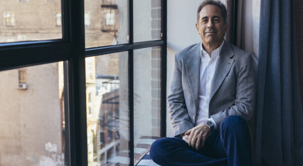 Jerry Seinfeld poses for a portrait to promote the film "Unfrosted" on Tuesday, April 16, 2024, in New York. (Photo by Victoria Will/Invision/AP)