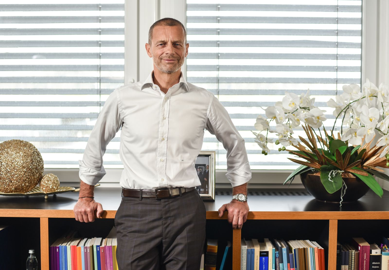05.04.2024., Grosuplje - Aleksander Ceferin, predsjednik UEFA-e. 

Photo Sasa ZinajaNFoto