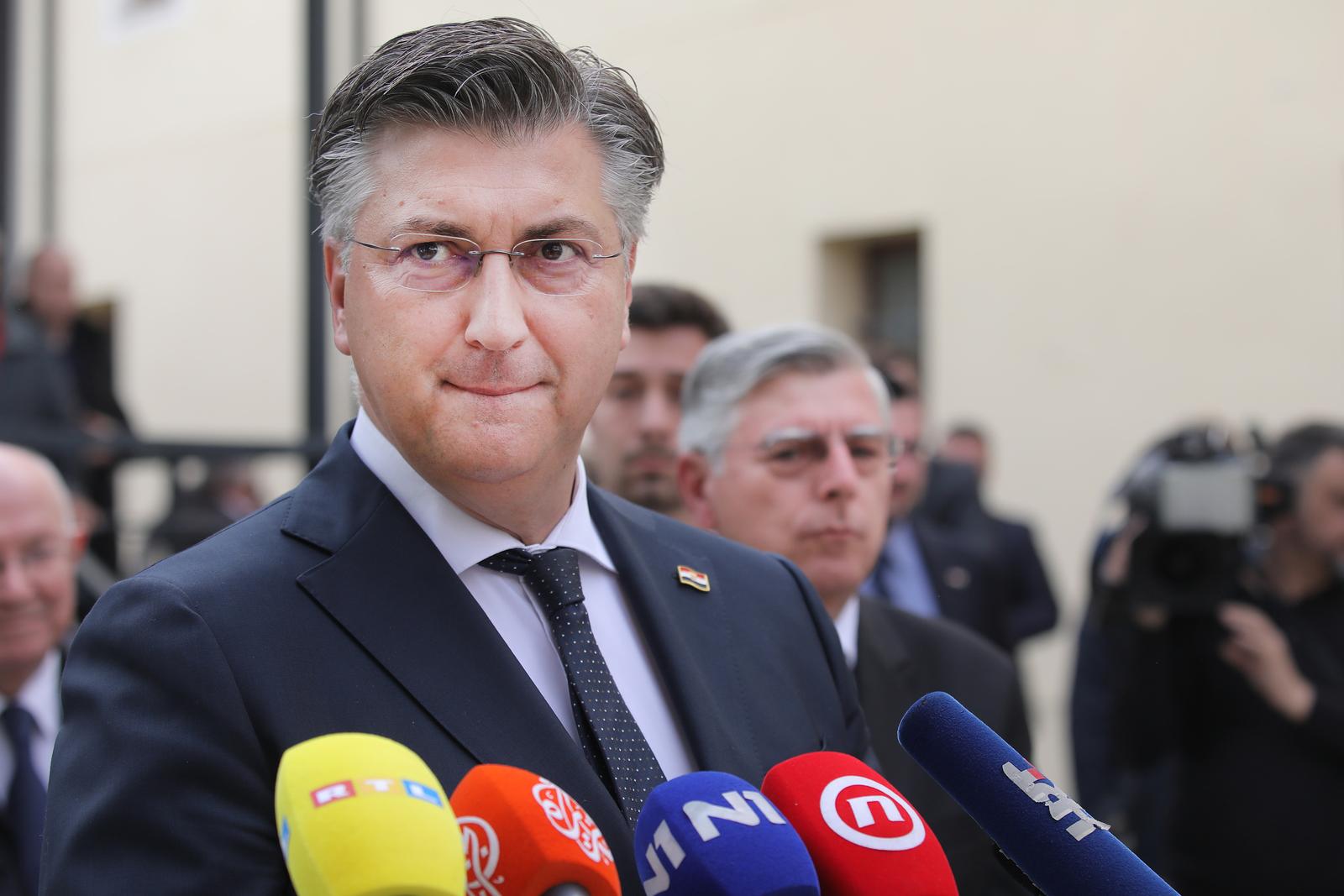 31.03.2024.Zagreb - Predsjednik Vlade Andrej Plenkovic prisustvovao je e uskrsnoj svetoj misi, koju je predvodio  nadbiskup mons. Drazen Kutlesa, Photo: Tomislav Miletic/PIXSELL