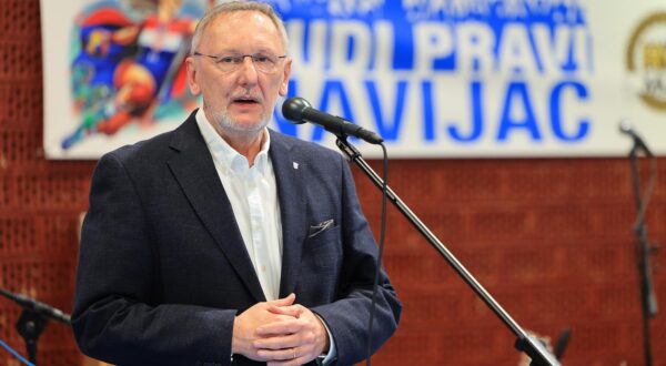 04.04.2024., dvorana Kutija Sibica, Zagreb - Ministarstvo unutarnjih poslova, Ravnateljstvo policije, Hrvatski olimpijski odbor i Hrvatski rukometni savez organizirali su dogadjaj Budi pravi navijac. Photo: Marko Prpic/PIXSELL