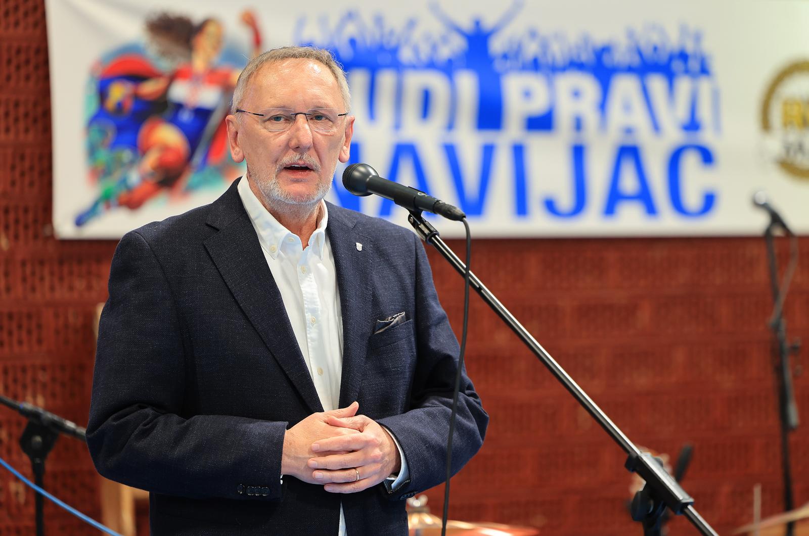 04.04.2024., dvorana Kutija Sibica, Zagreb - Ministarstvo unutarnjih poslova, Ravnateljstvo policije, Hrvatski olimpijski odbor i Hrvatski rukometni savez organizirali su dogadjaj Budi pravi navijac. Photo: Marko Prpic/PIXSELL