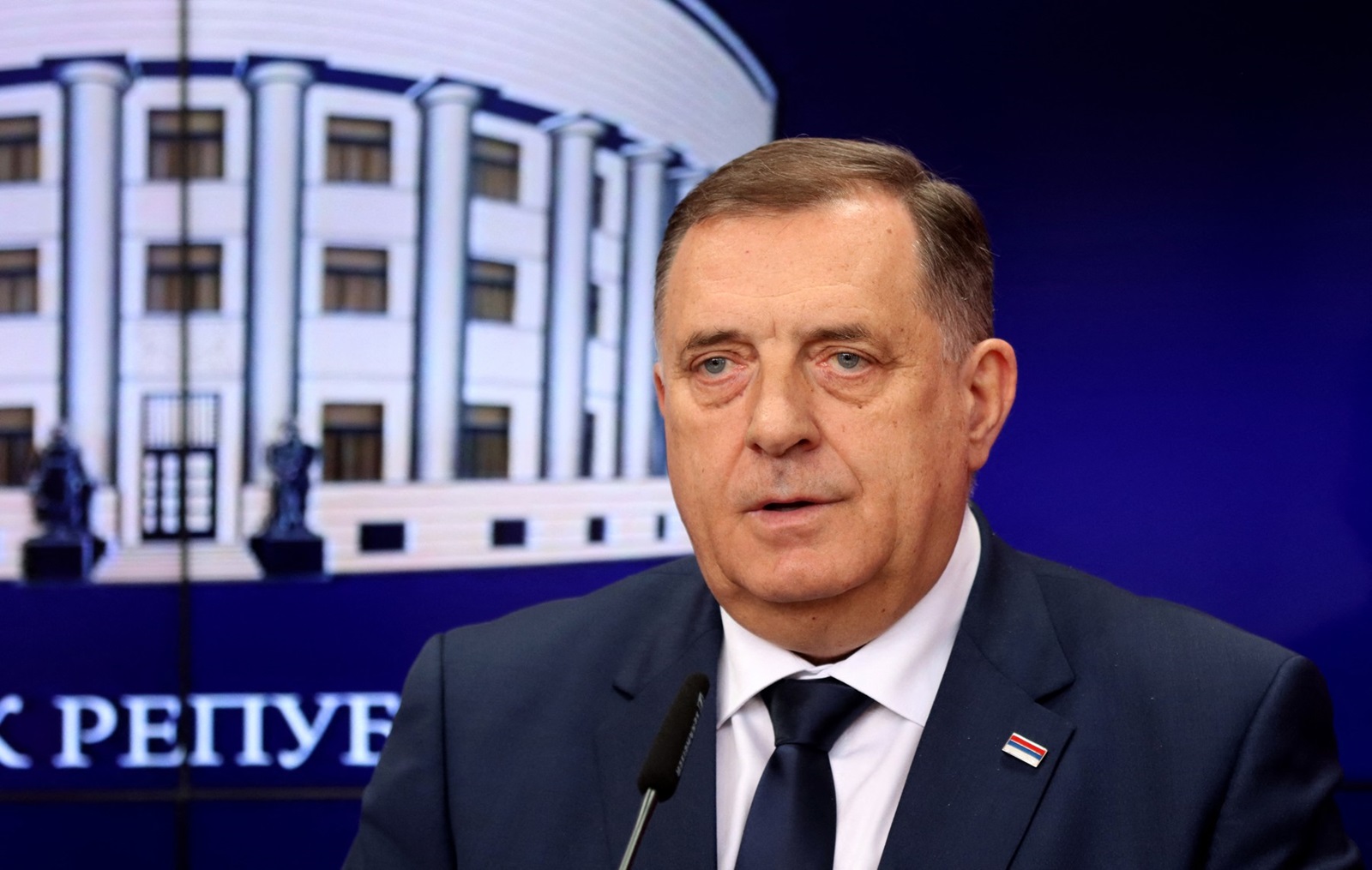 President of Bosnia and Herzegovina's entity Republika Srpska, Milorad Dodik gives a press conference following his meeting with Hungarian Prime minister following their meeting in Banja Luka, on April 5, 2024.  Prime minister Orban arrived on April 4, in a two-day  official visit to Bosnia and Herzegovina, during which he held several meetings with country's top officials.,Image: 862678083, License: Rights-managed, Restrictions: RESTRICTED TO EDITORIAL USE - MANDATORY CREDIT "AFP PHOTO / BORISLAV ZDRINJA/PRESIDENTIAL PRESS SERVICE/ REPUBLIKA SRPSKA " - NO MARKETING - NO ADVERTISING CAMPAIGNS - DISTRIBUTED AS A SERVICE TO CLIENTS, ***
HANDOUT image or SOCIAL MEDIA IMAGE or FILMSTILL for EDITORIAL USE ONLY! * Please note: Fees charged by Profimedia are for the Profimedia's services only, and do not, nor are they intended to, convey to the user any ownership of Copyright or License in the material. Profimedia does not claim any ownership including but not limited to Copyright or License in the attached material. By publishing this material you (the user) expressly agree to indemnify and to hold Profimedia and its directors, shareholders and employees harmless from any loss, claims, damages, demands, expenses (including legal fees), or any causes of action or allegation against Profimedia arising out of or connected in any way with publication of the material. Profimedia does not claim any copyright or license in the attached materials. Any downloading fees charged by Profimedia are for Profimedia's services only. * Handling Fee Only 
***, Model Release: no, Credit line: Borislav ZDRINJA / AFP / Profimedia