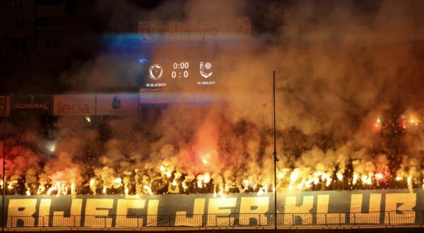 03.03.2024., stadion Grbavica, Sarajevo, Bosna i Hercegovina - Nogometna utakmica 18. kola Premijer lige Bosne i Hercegovine, FK Zeljeznicar - FK Sarajevo. Photo: Armin Durgut/PIXSELL