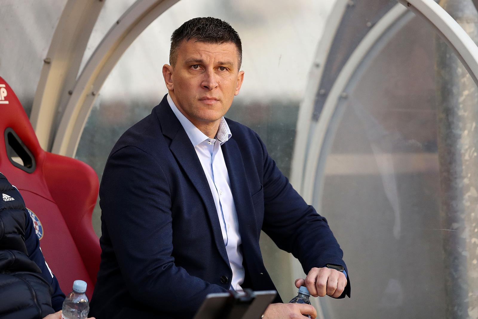 03.04.2024., stadion Poljud, Split - SuperSport Hrvatski nogometni kup, polufinale, HNK Hajduk - GNK Dinamo. Zagrijavanje igraca uoci utakmice.  Photo: Sime Zelic/PIXSELL