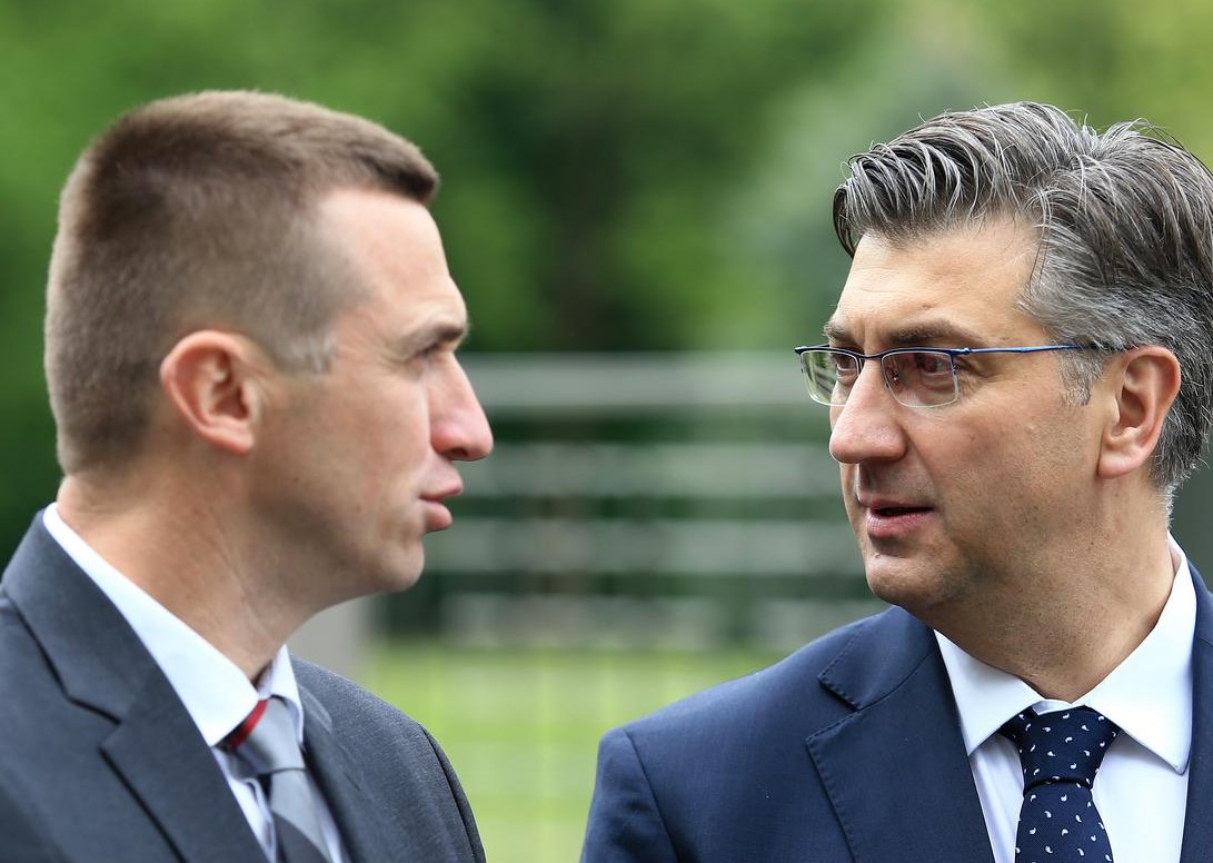 03.05.2019., Vukovar - Na Memorijalnom groblju odala se pocast poginulim nestalim, ubijenim i umrlim hrvatskim braniteljima Vukovara u Domovinskom ratu. Gradonacelnik Vukovara Ivan Penava, predsjednik Vlade Andrej Plenkovic Photo: Davor Javorovic/PIXS