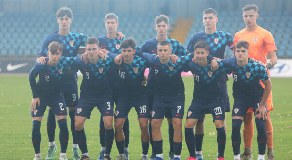 03.11.2023., Karlovac - Stadion Branko Cavlovic Cavlek, muski U17 Kosovo - Hrvatska, kvalifikacije za Euro2024. Photo: Kristina Stedul Fabac/PIXSELL