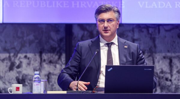 04.04.2024., Zagreb - 297. sjednica vlade u Nacionalnoj i sveucilisnoj knjiznici. predsjednik Vlade RH Andrej Plenkovic Photo: Luka Stanzl/PIXSELL