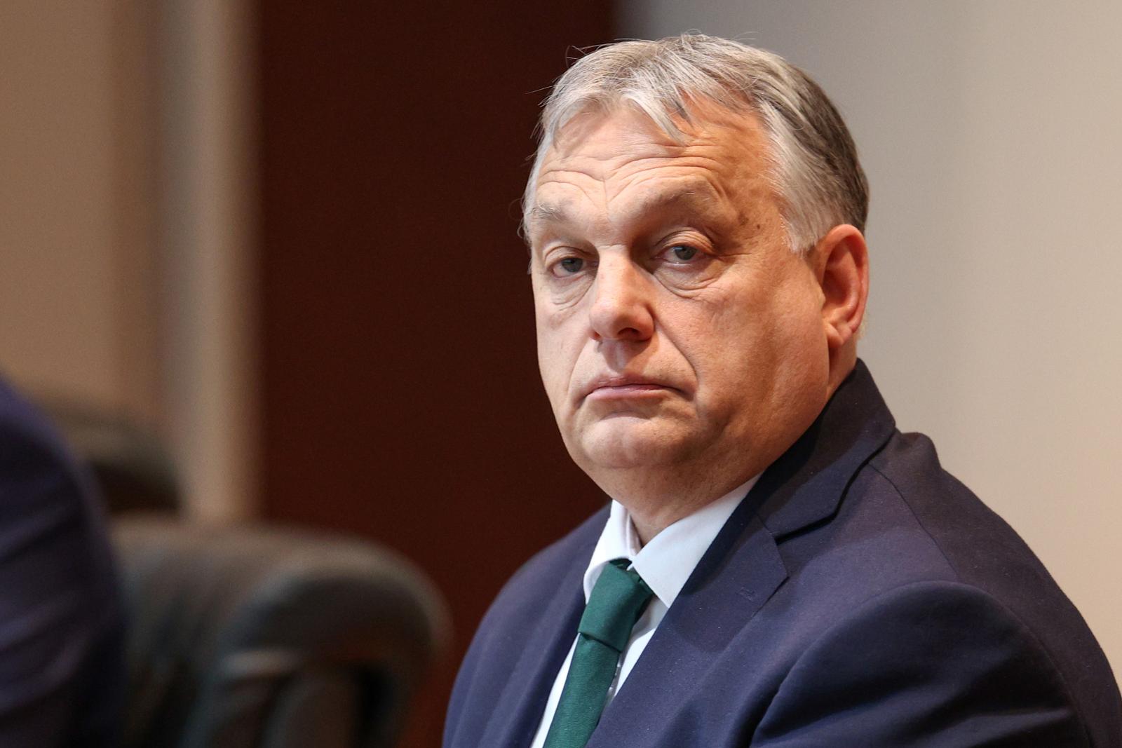 04.04.2024., Sarajevo, Bosna i Hercegovina - Predsjedavajuca Vijeca Ministara BiH Borjana Kristo sastala se sa premijerom Madjarske Viktorom Orbanom. Photo: Damir Hajdarbasic/PIXSELL