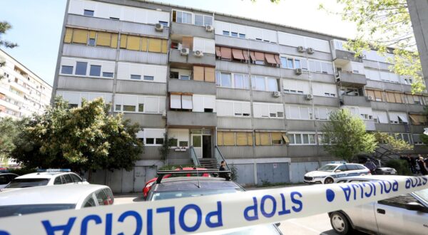 05.04.2024., Zagreb - Jutros je oko 8:20 sati u stanu na Srednjacima pronadjeno je tijelo zene. Policija je izvijestila da je smrt posljedica kaznenog djela.  Ocevid je u tijeku. Photo: Robert Anic/PIXSELL