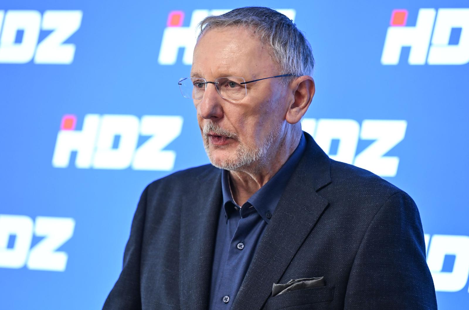 06.04.2024., Zagreb - Nositelj liste u VI. izbornoj jedinici Davor Bozinovic predstavio je dio HDZ-ovog Izbornog programa na temu "Suverena i sigurna Hrvatska". Photo: Neva Zganec/PIXSELL