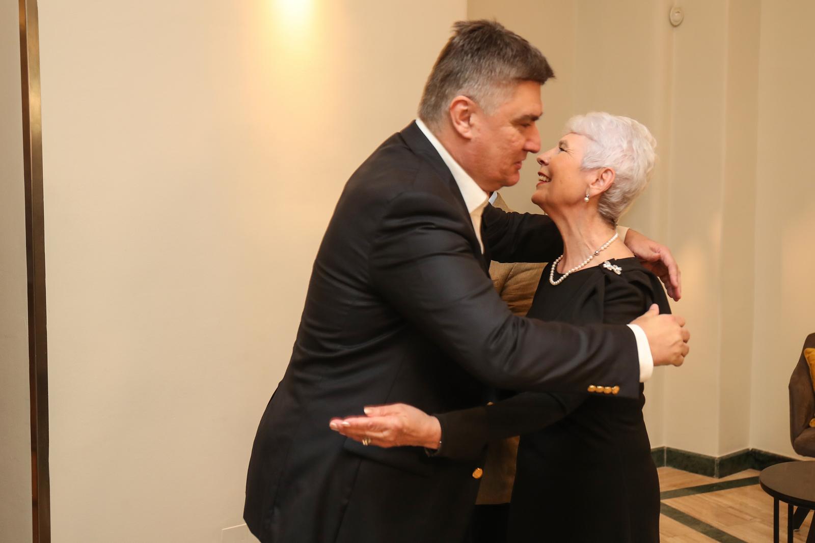 06.07.2023., Zagreb - Predstavljanje knjige Kraljica: Zivota ima i izvan politike 
Jadranke Kosor. Jadranka Kosor, Zoran Milanovic. Photo: Matija Habljak/PIXSELL