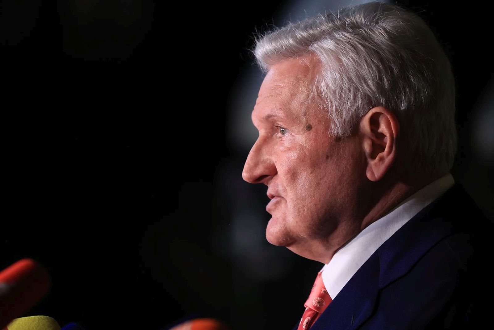 06.11.2023., Zagreb - Ivica Todoric daje izjavu za medije na temu odluke Visokog kaznenog suda RH u slucaju Veliki Agrokor. Photo: Marko Prpic/PIXSELL