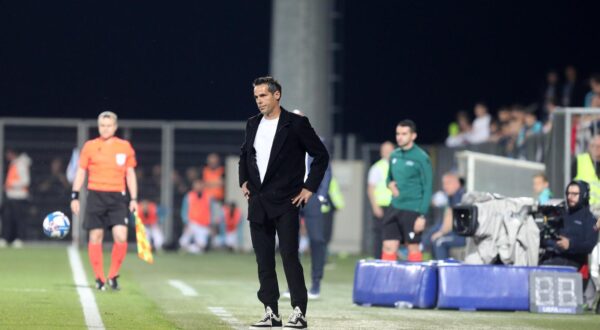 07.04.2024., Rijeka - Stadion HNK Rijeka, SuperSport HNL 23/24, 29 kolo, HNK Rijeka - HNK Hajduk. Mislav Karoglan Photo: Goran Kovacic/PIXSELL