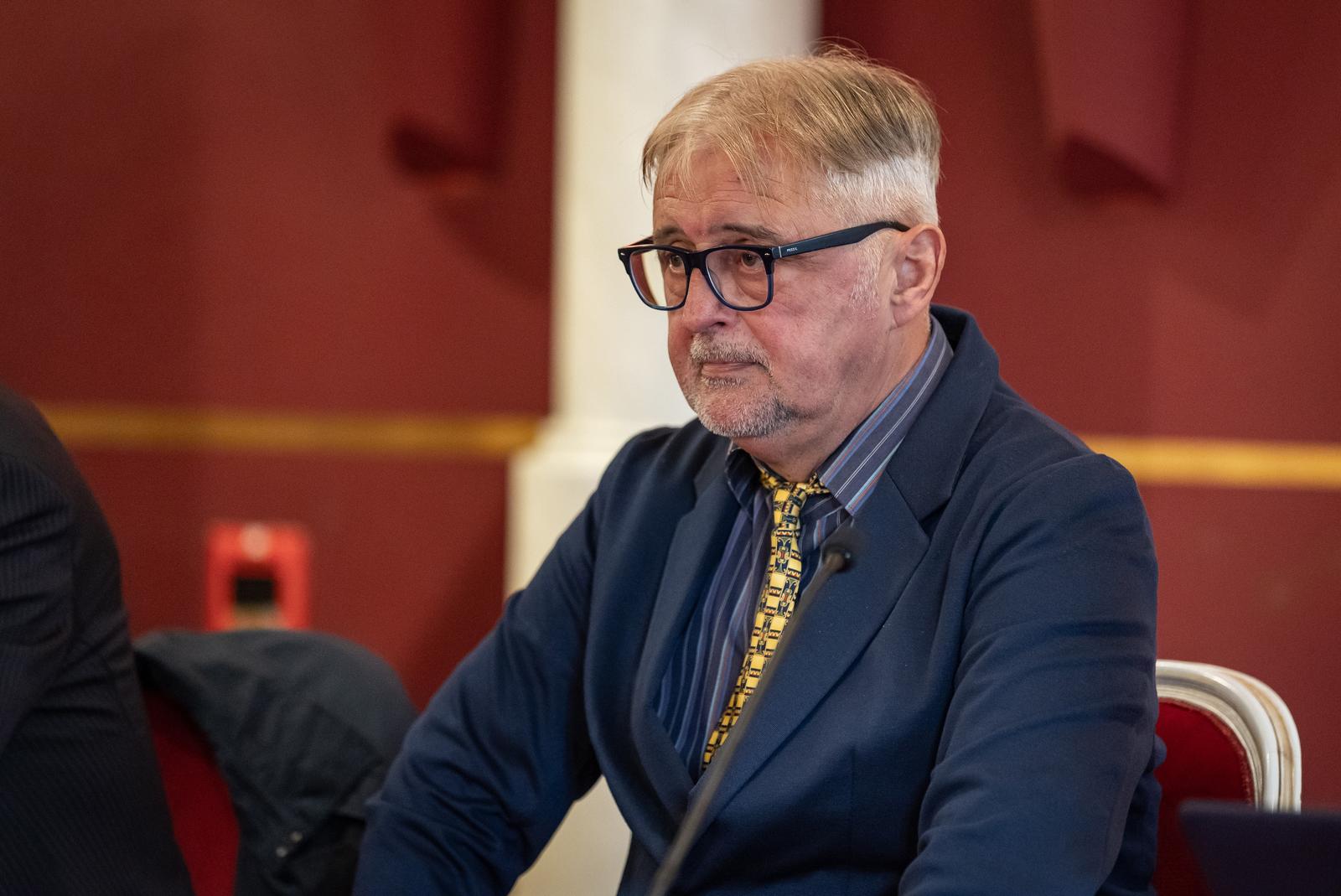 12.04.2023., Osijek - Predstavljanje knjige Andjelka Milardovica 'Pandemija Covid-19 i rat Rusije protiv Ukrajine'. Photo: Davor Javorovic/PIXSELL