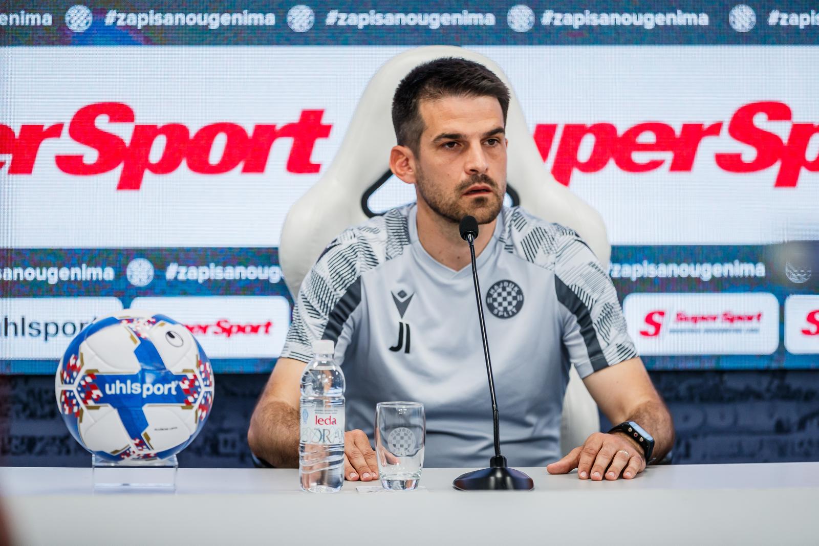 12.04.2024., Split - Novi trener Hajduka Jure Ivankovic odrzao je konferenciju za medije. Photo: Zvonimir Barisin/PIXSELL