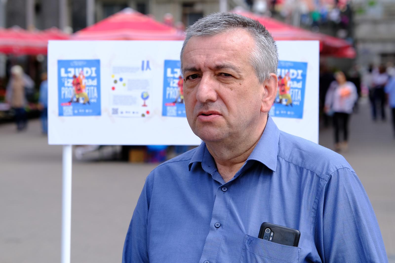 12.06.2023., Zagreb - Novi sindikat odrzao je konferenciju za medije u povodu prvog dana prikupljanja potpisa za peticiju za europsku direktivu za dostajnstvene place tekstilnih radinica. Photo: Slaven Branislav Babic/PIXSELL