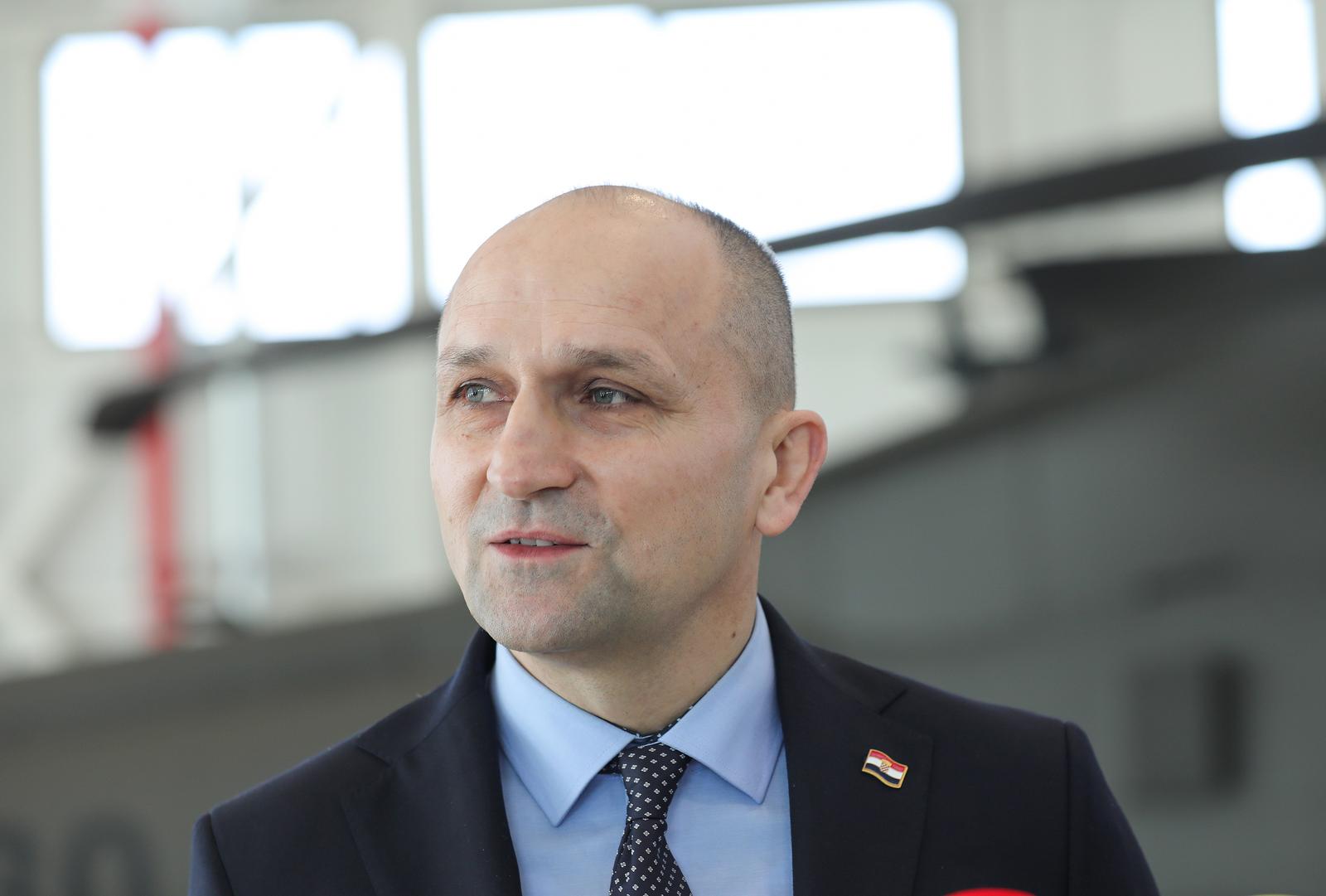 13.03.2024., Zagreb -  Svecano potpisivanje Ugovora o nabavi dodatnih osam helikoptera Black Hawk izmedju Vlade RH i Vlade SAD-a. Dogadjaju su nazocili potpredsjednik Vlade i ministar obrane Ivan Anusic i nacelnik GS OSRH general-pukovnik Tihomir Kundid, te veleposlanica SAD-a u Republici Hrvatskoj Nathalie Reyes i zapovjednik Hrvatskog zrakoplovstva i protuzracne obrane Michael Krizanec.   Photo: Emica Elvedji/PIXSELL