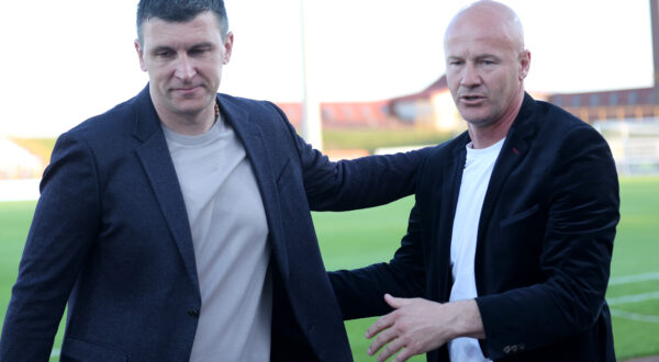13.04.2024., Gradski stadion, Velika Gorica - SuperSport HNL, 30. kolo, HNK Gorica - GNK Dinamo. trener Dinama Sergej Jakirovic, trener Gorice Rajko Vidovic Photo: Igor Kralj/PIXSELL